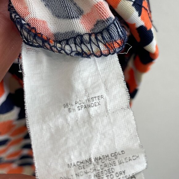 Cocomo Woman Plus 1X Spotted Print Button Front Blouse Flutter Sleeve Tunic Top - Picture 4 of 10